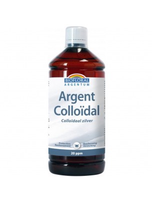 Image de Argent Colloïdal 20 ppm - Vertus antiseptiques 1000 ml - Biofloral depuis Les oligo-éléments nécessaires pour toute la famille