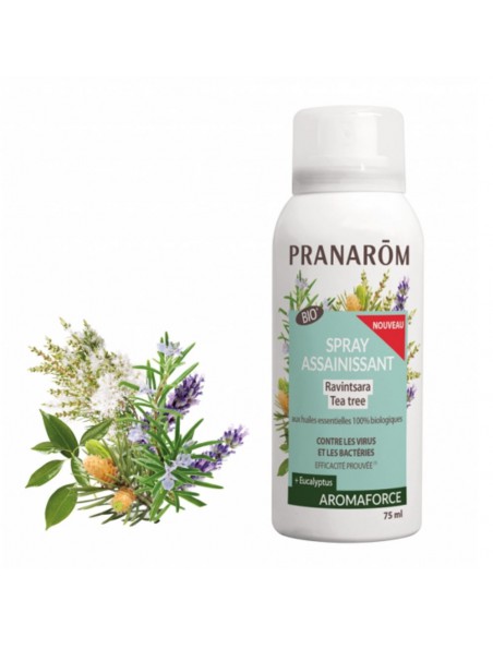 Aromaforce Spray Assainissant Bio Pranarom - spray de 150 ml