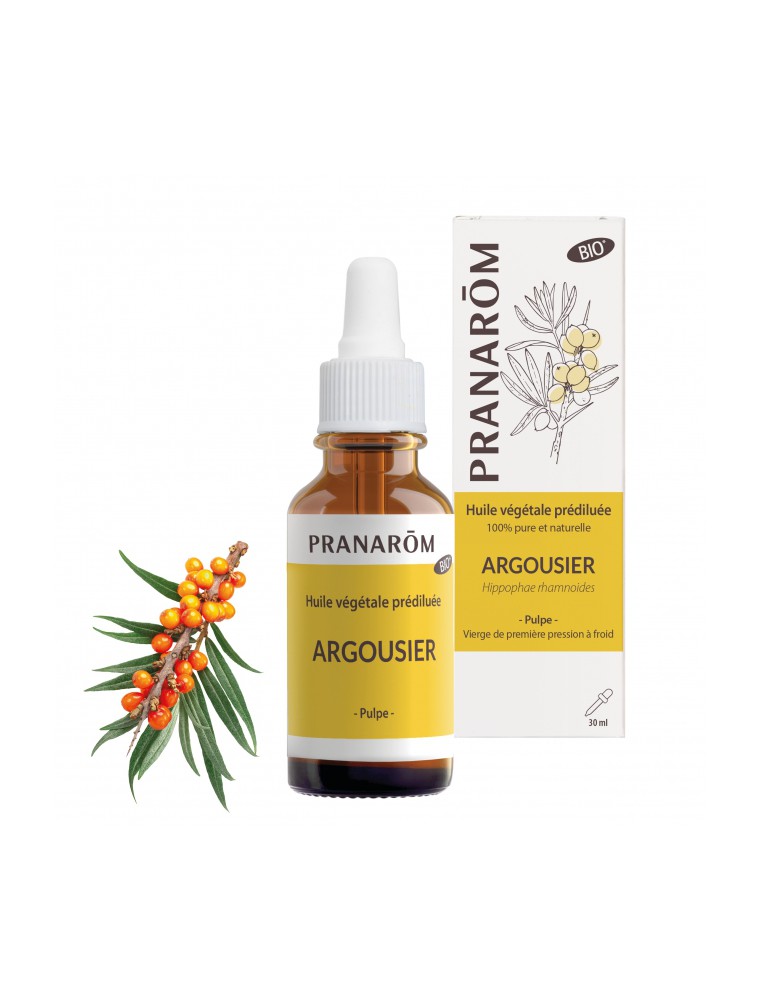 Image principale de la modale pour Argousier Bio - Huile végétale Prédiluée d'Hippophae rhamnoides 30 ml - Pranarôm