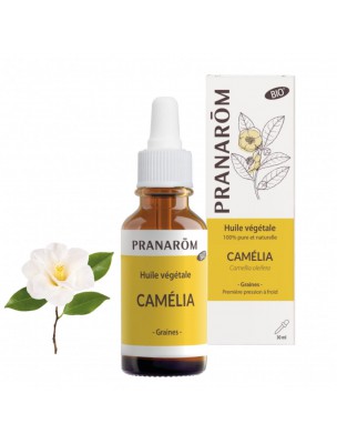 Image de Camélia Bio - Huile végétale de Camellia oleifera 30 ml - Pranarôm depuis Cosmétiques maison DIY - Faites vos produits de beauté naturels