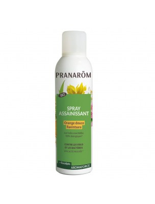 Image de Aromaforce Spray Assainissant - Orange douce Ravintsara 150 ml - Pranarôm via Frishi Menthe - Désodorisant 100 ml - Purasana