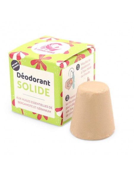 Déodorant solide Vegan sans aluminium - Bergamote 30 grammes - Lamazuna Déodorant solide Vegan sans aluminium - Bergamote 30 grammes - Lamazuna