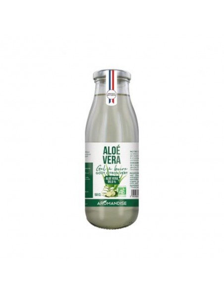 Aloe vera Bio - Gel à boire goût Citron vert 500 ml - Aromandise
