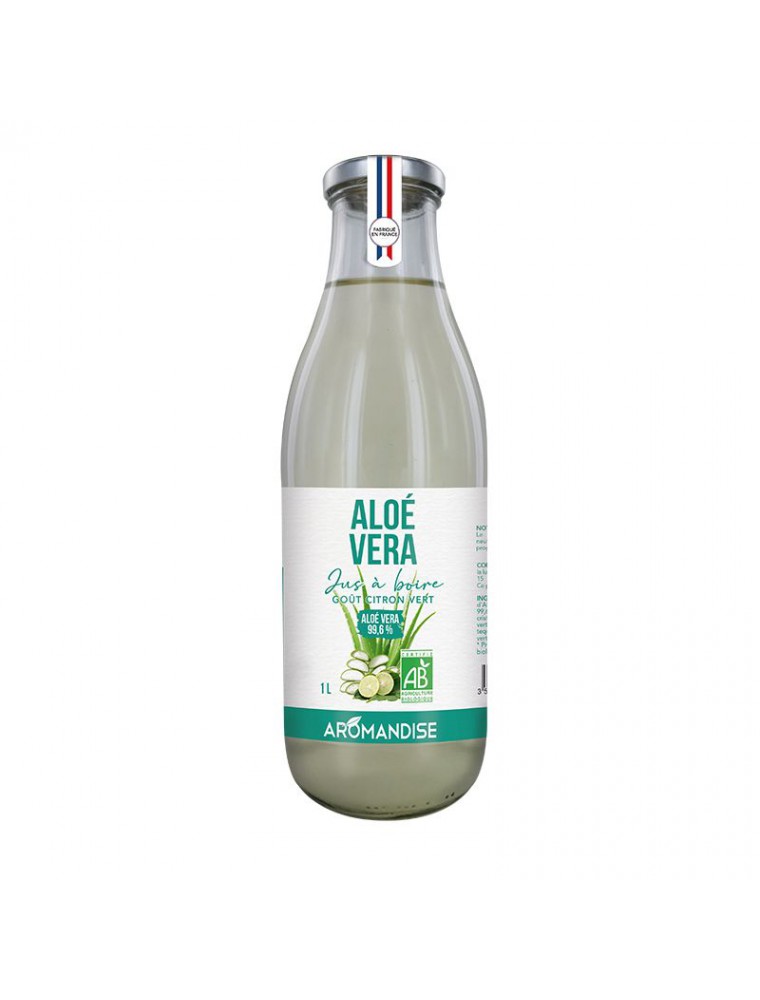 Image principale de la modale pour Aloe vera Bio - Jus à boire goût Citron vert 1 Litre - Aromandise