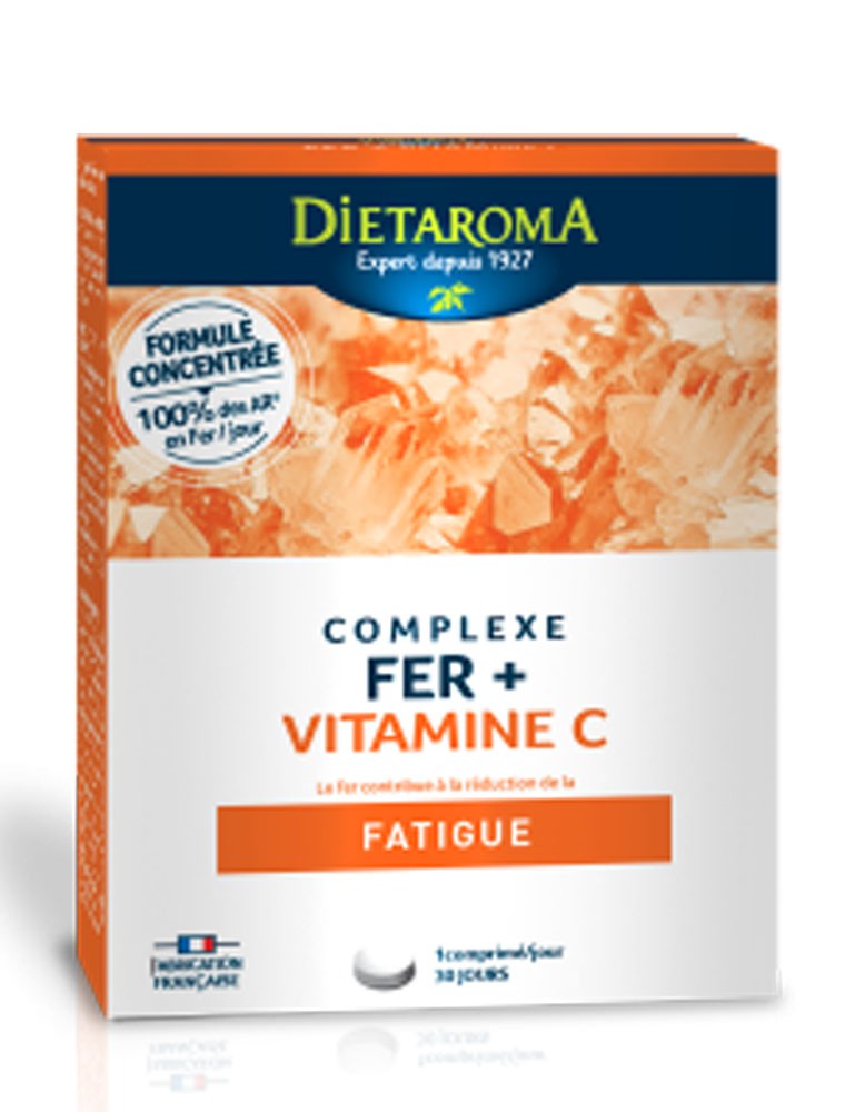 Image principale de la modale pour Complexe Fer Plus Vitamice C - Fatigue 30 comprimés - Dietaroma