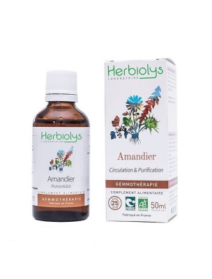 Image de Amandier Macérât de bourgeon Bio - Circulation et Purification 50 ml - Herbiolys depuis Découvrez nos bourgeons unitaires naturels pour un bien-être complet