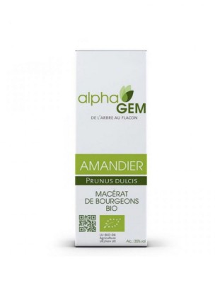 Image de Almond Tree Bud Macerate Organic - Prunus dulcis 15 ml - Alphagem depuis Buy your buds and your Gemmotherapy here