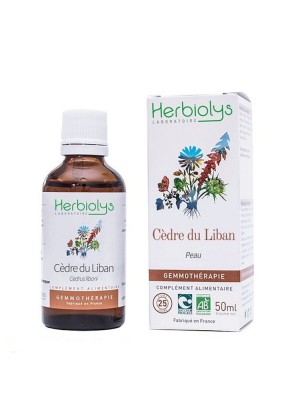 Image de Cèdre du Liban Macérât de bourgeon Bio - Peau 50 ml - Herbiolys via Orme champêtre Macérât de bourgeon Bio 50mL - Herbiolys