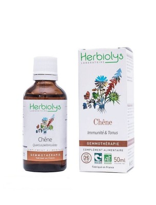 Image de Chêne Macérât de bourgeon Bio - Immunité et Tonus 50 ml - Herbiolys depuis Découvrez nos bourgeons unitaires naturels pour un bien-être complet (2)