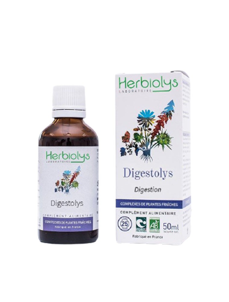 Image principale de la modale pour Digestolys Bio - Digestion Extrait de plantes fraîches 50 ml - Herbiolys