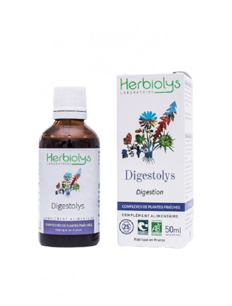 Image principale de Digestolys Bio - Digestion Extrait de plantes fraîches 50 ml - Herbiolys