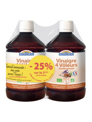 Promo Vinaigre des 4 voleurs Bio - Recette originale 2 flacons de 500ml - Biofloral