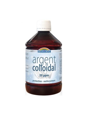 Image de Argent Colloïdal 20 ppm - Vertus antiseptiques 500 ml - Biofloral depuis L'argent colloïdal soulage et désinfecte votre peau