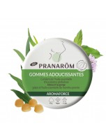 Image de Gommes à sucer Menthe Eucalyptus aux huiles essentielles Aromaforce - Maux de gorge 45g - Pranarôm depuis Achat de Gommes et Pastilles de Phytothérapie en ligne | Herboristerie