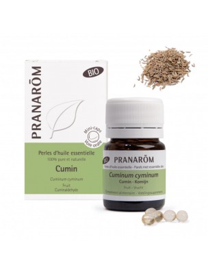Image de Cumin Bio - Perles d'huiles essentielles - Pranarôm depuis Perles d'huiles essentielles