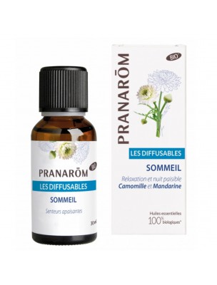 Image de Sommeil Bio - Les Diffusables 30ml - Pranarôm via Palets Fondants Relax - Aromandise