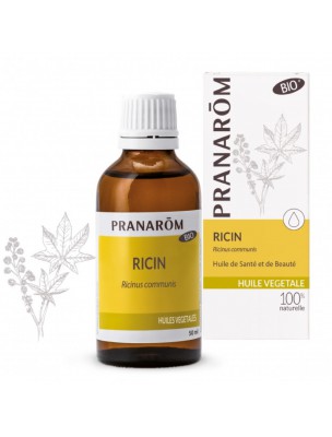 Image de Ricin Bio - Huile végétale de Ricinus communis 50 ml - Pranarôm depuis Achetez les produits Pranarôm à l'herboristerie Louis (6)