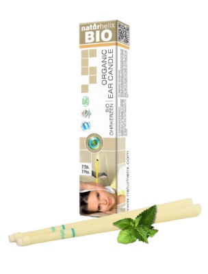 Image de Bougies auriculaires Bio - Menthe Poivrée 2 pièces - Naturhelix depuis Bougies auriculaires odorantes pour les adultes et les enfants