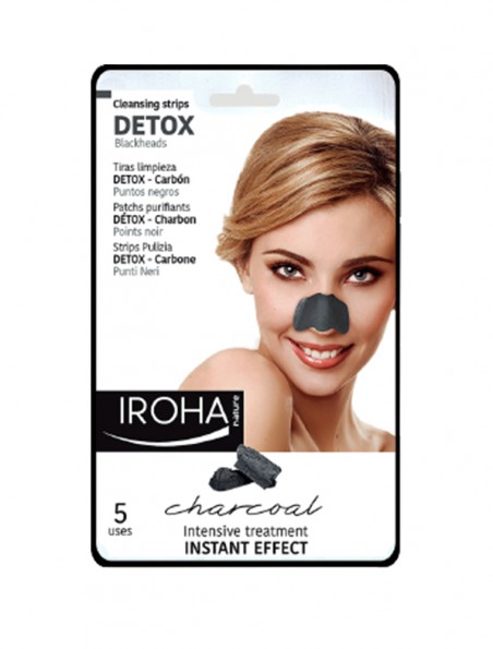 Patchs Purifiants Nez en Tissu - Detox 5 patchs - Iroha Nature Patchs Purifiants Nez en Tissu - Detox 5 patchs - Iroha Nature