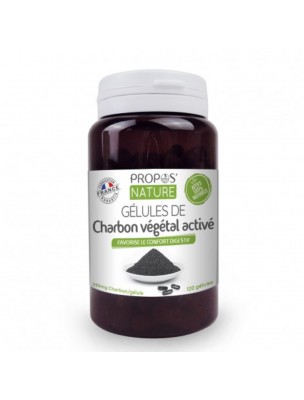 Image de Activated Vegetable Charcoal - Digestion 120 tablets - Propos Nature depuis Natural and super activated charcoal