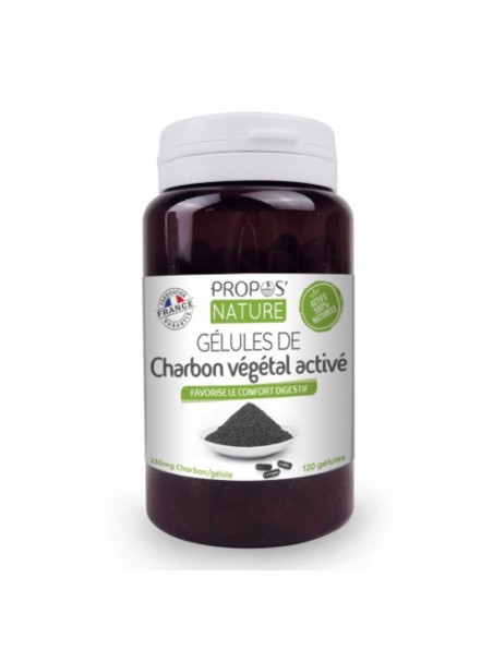 Charbon Végétal Activé - Digestion 120 comprimés - Propos Nature