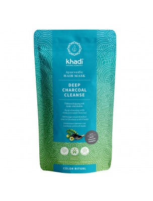 Image de Deep Charcoal Cleanse Organic - Ayurvedic Hair Mask 50 grams - Khadi depuis From moisturizing, to coloring, to hair hygiene (2)