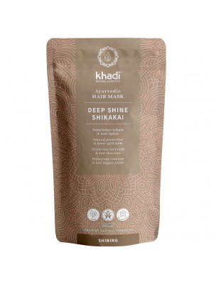 Image de Deep Shine Shikakai Bio - Masque capillaire ayurvédique 50 grammes - Khadi via Henné Brun - Coloration 250 g - Centifolia