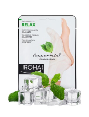 Image de Masque Chaussettes Pieds - Relaxant 1 soin - Iroha Nature depuis Commandez les produits Iroha Nature à l'herboristerie Louis