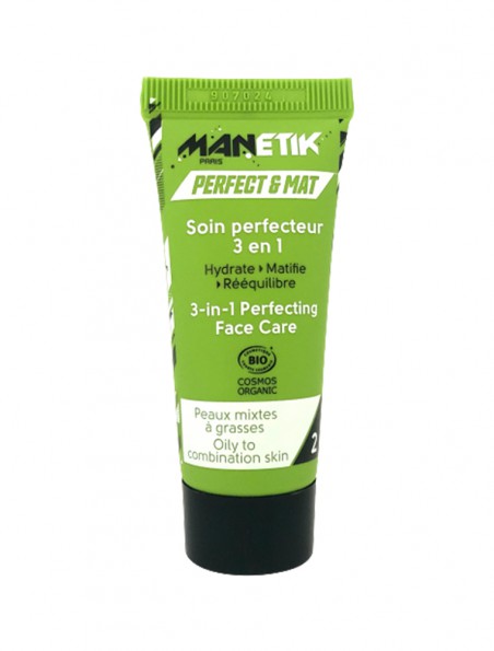 Perfect & Mat Bio Mini - Soin perfecteur 3 en 1 15 ml - Manetik
