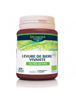 Image de Levure de Bière vivante Bio - Digestion et Transit 90 comprimés - Dietaroma via Psyllium Blond Bio - Dietaroma