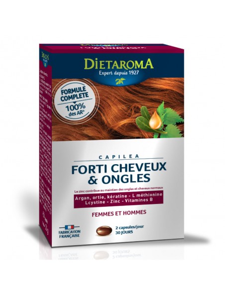 Image principale de Capiléa Forti Cheveux et Ongles - Vitamines 60 capsules - Dietaroma