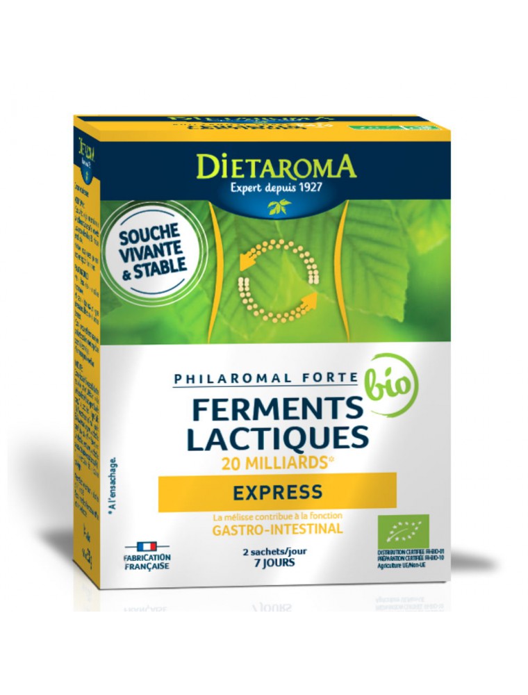 Philaromal Forté Bio - Ferments lactiques 14 sachets - Dietaroma Philaromal Forté Bio - Ferments lactiques 14 sachets - Dietaroma