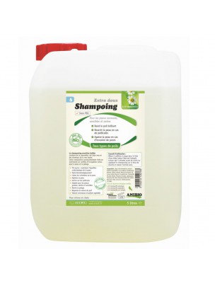 Image de Shampoing à la camomille et Aloé vera - Chiens et Chats 5 Litres - AniBio via Shampooing Brillance - Chiens 250 ml - Verlina