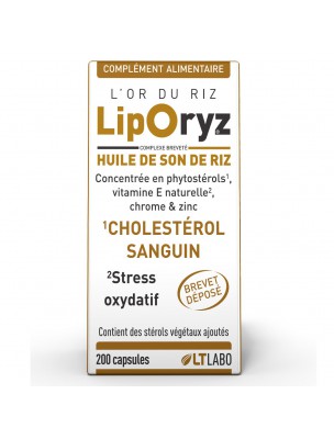 Image de Liporyz - Cholesterol and Oxidative Stress 200 capsules - LT Labo depuis Plants for good cholesterol