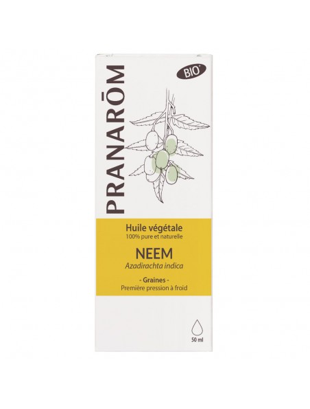 Achetez Neem Bio - Huile végétale d'Azadirachta indica 50 ml - Pranarôm à l'herboristerie Louis Image principale de Neem Bio - Huile végétale d'Azadirachta indica 50 ml - Pranarôm