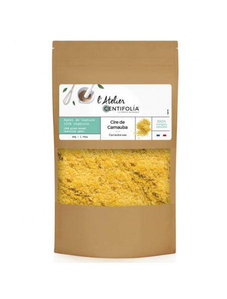 Achetez Cire de Carnauba - Agent de Texture 50 g - Centifolia à l'herboristerie Louis Image principale de Cire de Carnauba - Agent de Texture 50 g - Centifolia