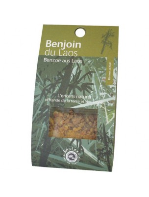 Image de Benjoin du Laos - Résine aromatique 20 g - Les Encens du Monde via Acheter Patchouli Géranium - Encens végétal 30 bâtonnets - Les Encens du