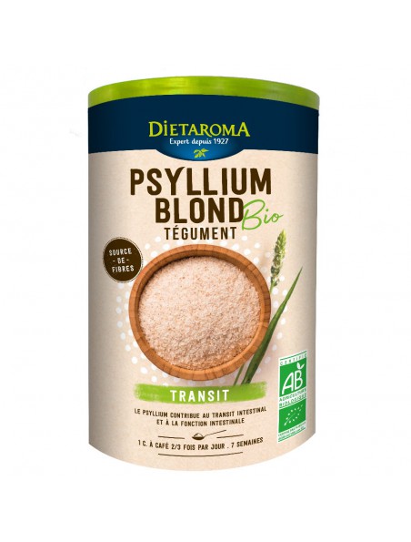 Psyllium Blond Bio - Digestion et Transit 300 g - Dietaroma