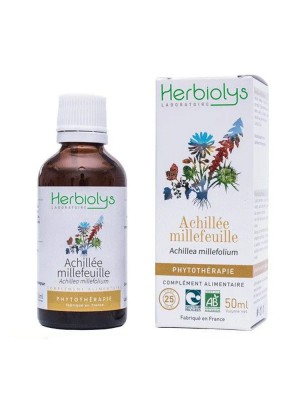Image de Achillée millefeuille Bio - Teinture-mère Achillea millefolium 50 ml - Herbiolys depuis Achetez les produits Herbiolys à l'herboristerie Louis