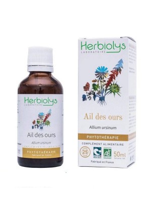 Image de Ail des ours - Toxines et Circulation Teinture-mère Allium ursinum 50 ml - Herbiolys via Ail des Ours 250mg Bio - Circulation - MGD Nature