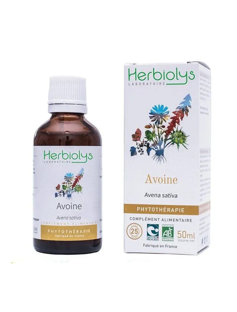 Avoine Bio - Tonique Teinture-mère Avena sativa 50 ml - Herbiolys