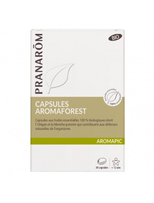 Image de Aromaforest Bio - Aromapic 30 capsules - Pranarôm depuis Keep mosquitoes away and soothe bites