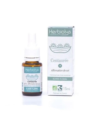 Image de Centaury Centaurée n°4 - Volonté et Determination Bio with flowers of Bach 15 ml - Herbiolys depuis The flowers of Bach to overcome your hypersensitivity to others