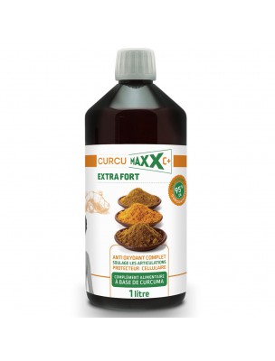 Image de Curcumaxx C+ 95% - Turmeric Extra Strength 1 Litre - Curcumaxx via Buy Vitamin D3 Vegetable 2000 IU - Immunity 40 tablets