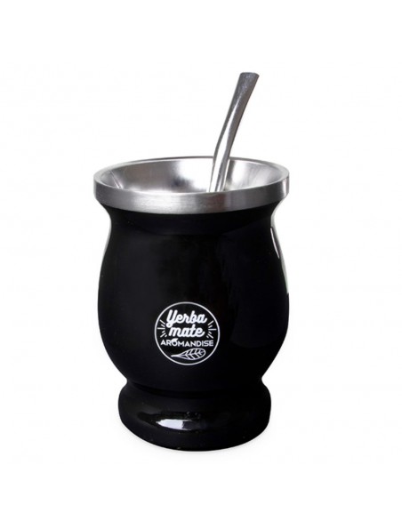 Achetez Tasse et Bombilla pour Maté 230 ml - Aromandise à l'herboristerie Louis Image principale de Tasse et Bombilla pour Maté 230 ml - Aromandise