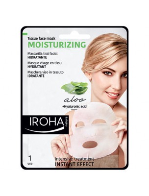 Image de Masque Visage en Tissu - Hydratant 1 soin - Iroha Nature via Masque Gants Mains - Nourrissant 1 soin - Iroha Nature