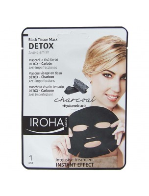 Image de Tissue Face Mask - Detox 1 treatment - Iroha Nature depuis Buy the products Iroha Nature at the herbalist's shop Louis