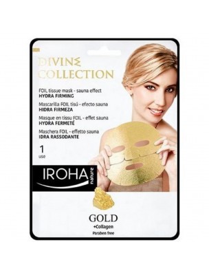 Image de Masque Visage en Tissu Foil - Hydra Fermeté 1 soin - Iroha Nature depuis Achetez les produits Iroha Nature à l'herboristerie Louis