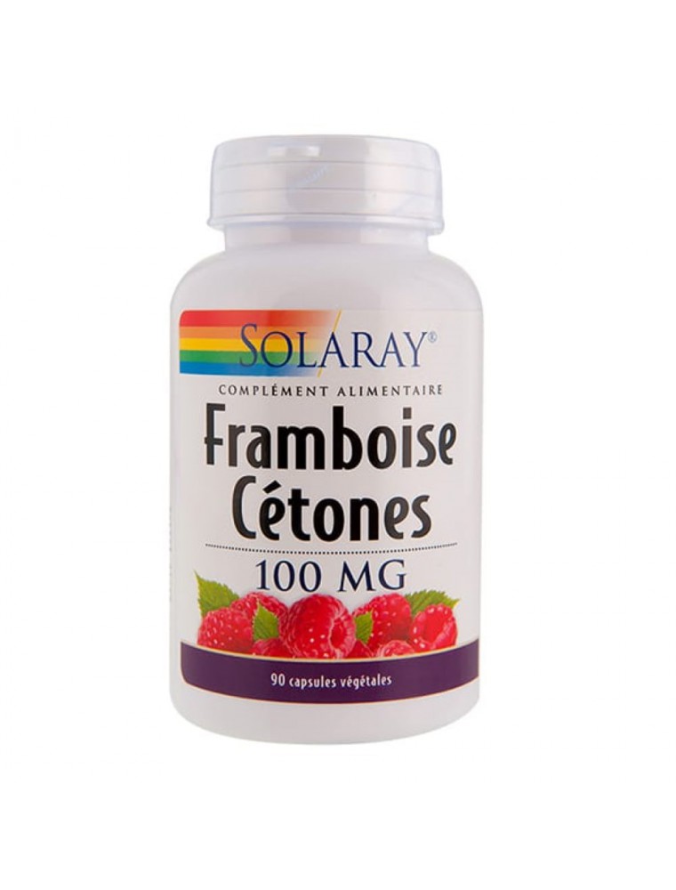 Image principale de la modale pour Framboise Cétones 100 mg - Minceur 90 capsules - Solaray