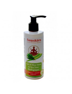 Image de Kumari (Aloe vera) et Tea tree - Gel Ayurvédique 250 ml - Samskara via Basilic sacré Tulsi 500 mg - Vit'all+